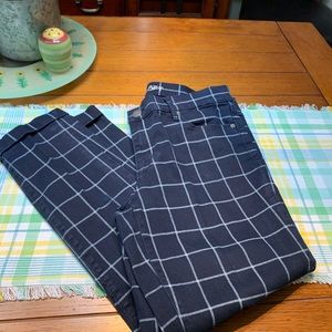 Ann Taylor Loft Skinny Ankle Plaid Jeans J53